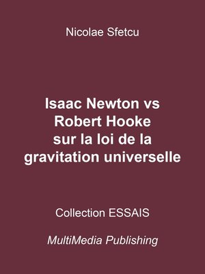 cover image of Isaac Newton vs Robert Hooke sur la loi de la gravitation universelle